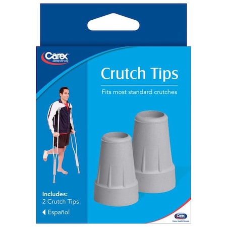 Carex Health Brands Carex Health Brands Gray Crutch Tips Rubber/Stainless Steel FGA71600 0000